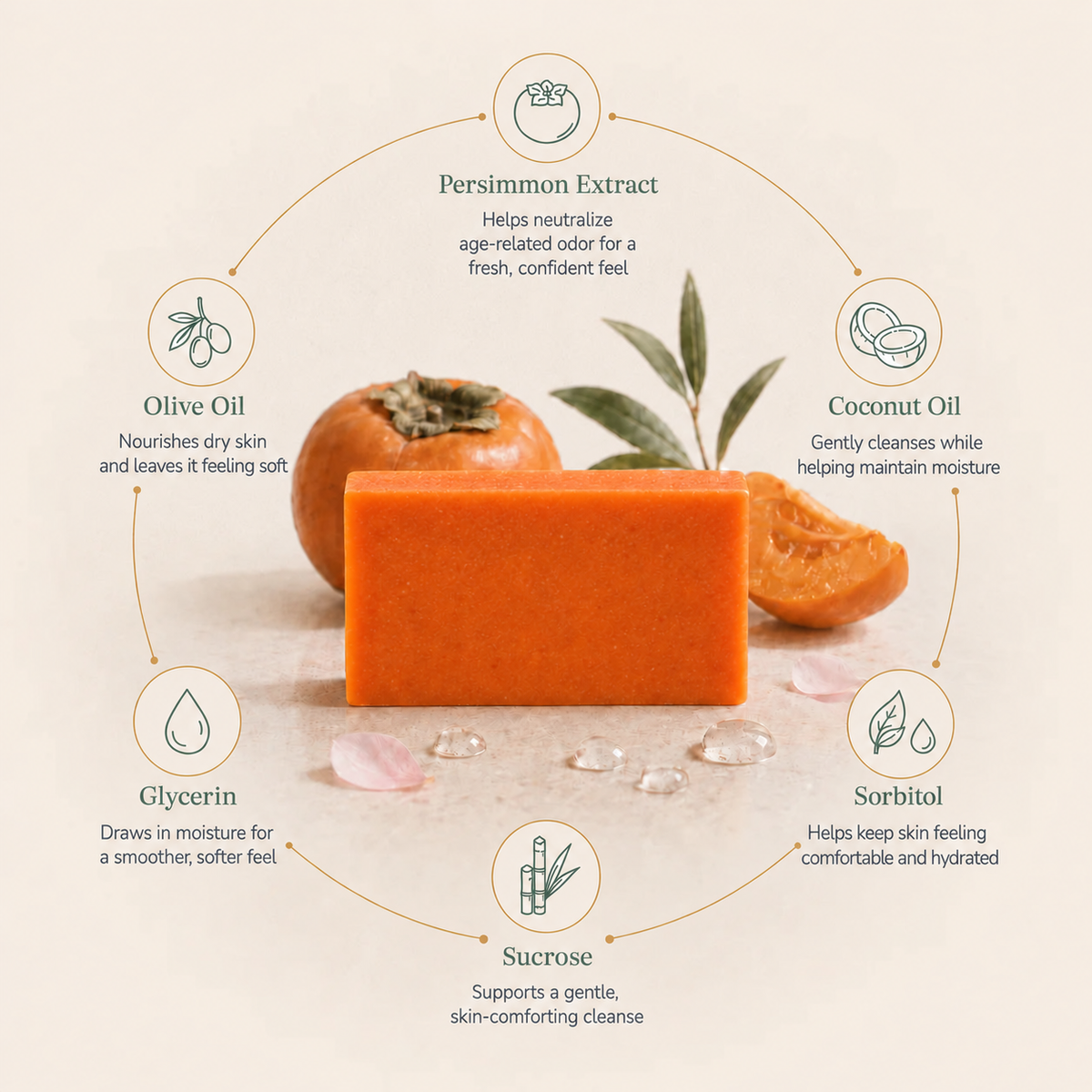 Original Deodorizing Persimmon Soap