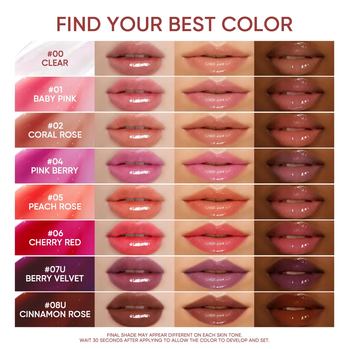 ROSSENE Peptide Brightening Lip Serum